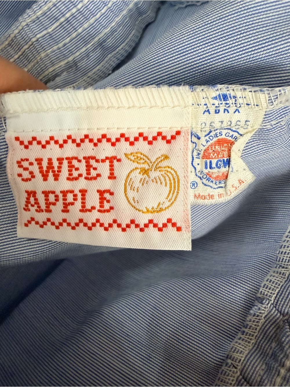 Sweet Apple Vintage Vertical Stripe Seersucker Pants-Size:Medium - Picture 8 of 8